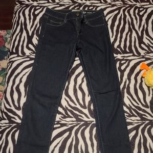 Garage dark denim high rise jegging